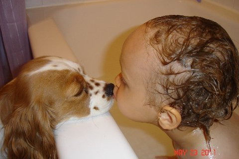 Sneaking a kiss